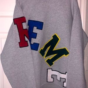 Supreme Big Arc Crewneck Heather Grey Size Large Gray - New Release